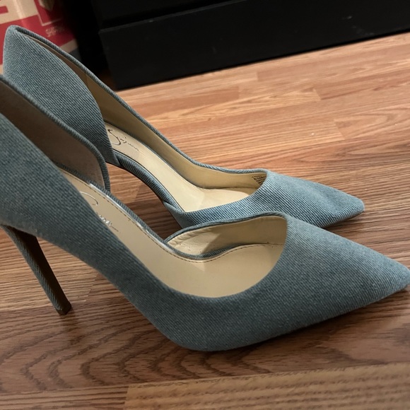 Jessica Simpon Light blue heels - Picture 2 of 4